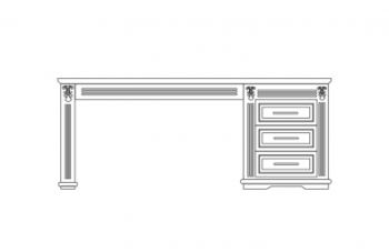 Стол Стол письменный Dreamline Палермо (бук)